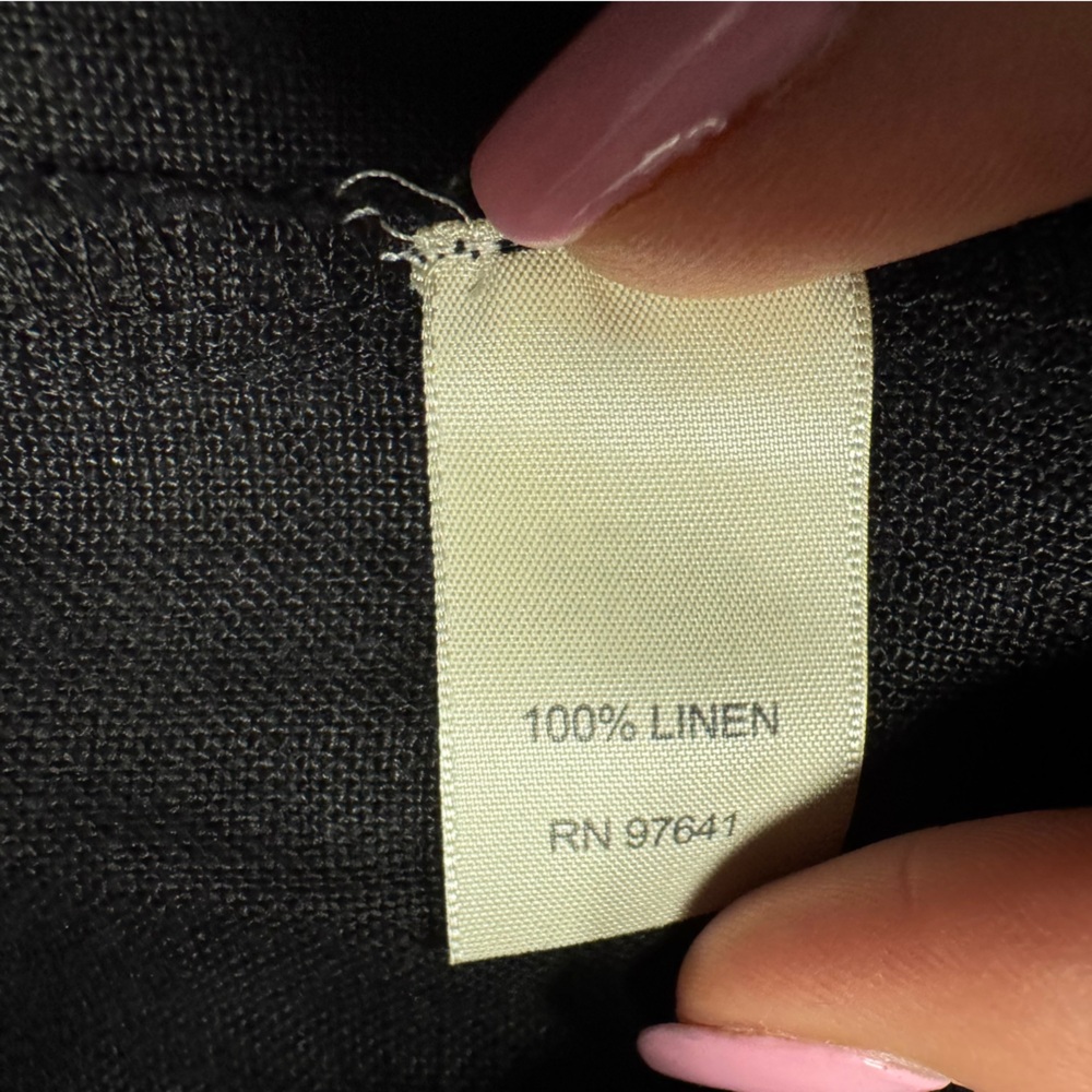 J Jill 100% Linen Black Shorts Size XL - Picture 7 of 8